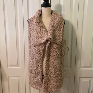 New Directions Petite Poodle Drape Vest